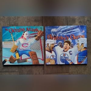 Gretzky's Game and The Goalie Mask Hardcover Hockey Books